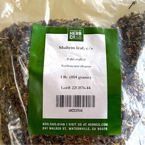 ☕️SEALED☕️ Mullein Leaf 1pound / 454grams